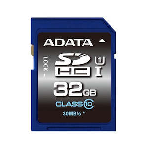 Memory Cards And Usb Memory Cards: ADATA Premier SDHC 32GB UHS-1 Card