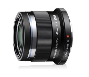 Lenses: Olympus 45mm f1.8 Portrait Micro Four Thirds Lens Black