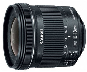Lenses: Canon EF-S 10-18mm f/4.5-5.6 IS STM EF-S Mount Lens