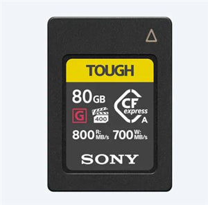 Memory Compact Flash: Sony CEAG80T Tough CFexpress card 80GB