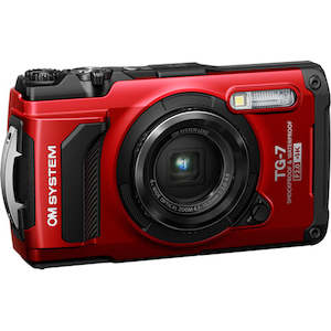 Cameras: OM System TG-7 Tough Digital Camera Red
