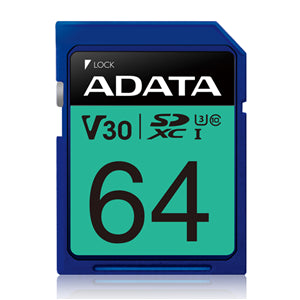 All: ADATA Premier Pro UHS-I U3 V30 SDXC Card 64GB