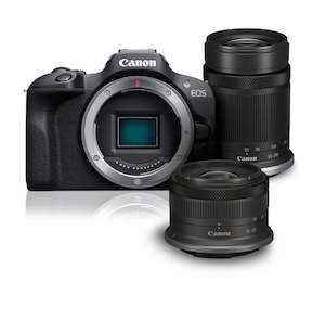 Cameras And Lenses: Canon EOS R100 Mirrorless Camera twin lens kit