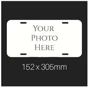 Creative Gifts Ideas: 6"x12" Sublimation Blank Metal Car Number Plate