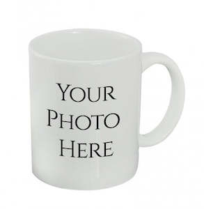 Custom Printed Drinkware: 11OZ WHITE COATED MUG WITH BOX