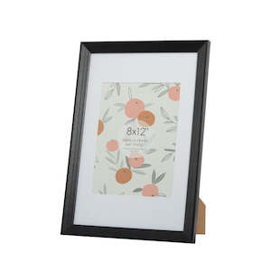 Photo Frames: Finny 8x12 Black with 6x8 opening