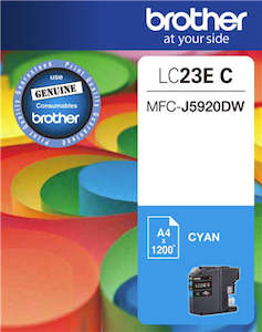 All: Brother LC23EC Cyan Ink Cartridge