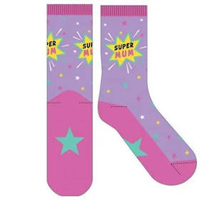 Gift: SOCK FF SUPER MUM COMIC