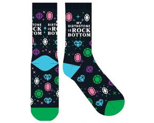 Socks: SOCK FF MY BIRTHSTONE IS ROCK BTM