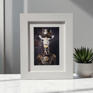 Not On Sale: White Frame 20mm x 30mm - complete ready to hang package