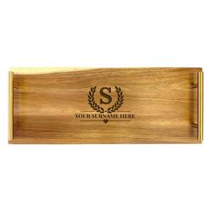 Engraved Boards Trays: Serving Tray - Large - Family Laurel