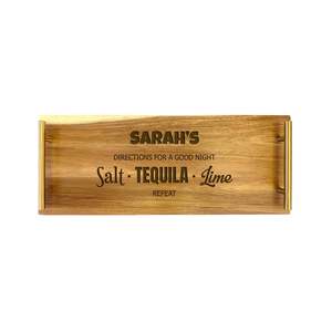 Engraved Boards Trays: Serving Tray - Small - Tequila Recipe