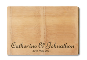Chopping Boards: Chopping Board - Premium - Couple With Date