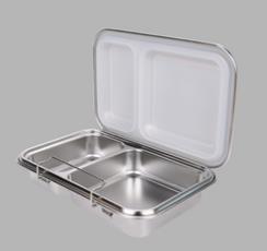 Stainless Steel 2C Bento Lunch Box - Mama Bear