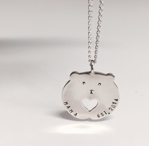 Products: Mama Bear Personalised Necklace - Mama Bear