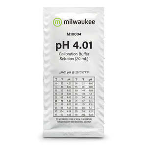Milwaukee: Milwaukee pH 4.01 Buffer 20ml Sachet