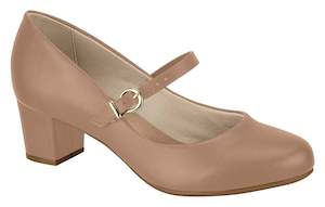 Black Friday: Beira Rio Ref 4777.375 Women Fashion Mid Heel Mary Jane in Nude