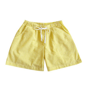 Seersucker Shorts - Lemon Gingham