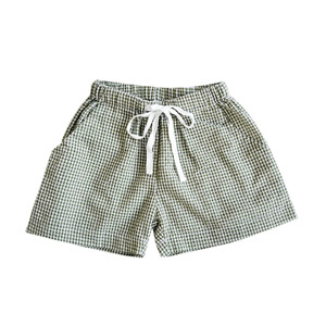 Best Selling: Seersucker Shorts - Pistachio Gingham