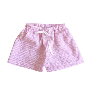 Best Selling: Seersucker Shorts - Rose Gingham