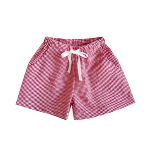 Best Selling: Seersucker Shorts - Cherry Gingham