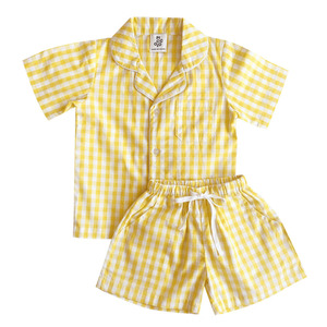 Best Selling: Summer Pyjama Set - Buttercup Yellow Gingham