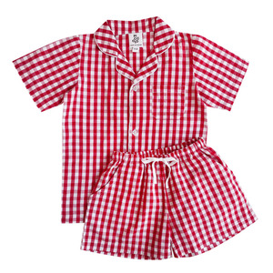 Summer Pyjama Set - Strawberry Red Gingham