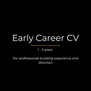 Early Career CV Pick a Path