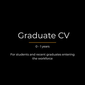 Graduate CV Pick a Path