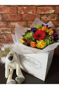 Kilbirnie Florist: Flowers sent with a  Soft toy