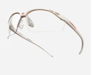 Accessories: Gearbox Slimfit Eyewear - Clear Lens White Frame