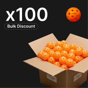 Indoor Balls: x100 Pack Onix Fuse Indoor Pickleball (Orange)