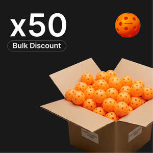 Indoor Balls: x50 Pack Onix Fuse Indoor Pickleball (Orange)
