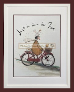 Just In Time For Tea Framed Print By Sam Toft - Picture Framing Is Us On Line Cart
