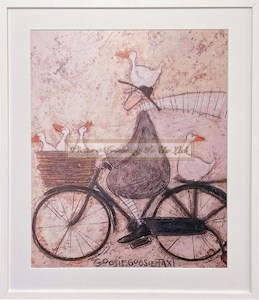 Goosie Goosie Taxi Framed Print By Sam Toft - Picture Framing Is Us On Line Cart