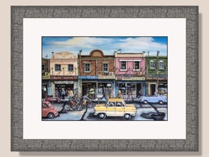 Products: Street City Framed Print By Steven Sacatos