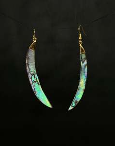 Earrings: Okoro Earrings - Pāua
