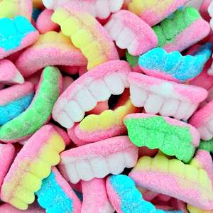 Fondant Foam: Fizzy Rainbow Teeth