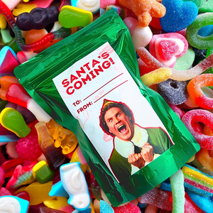 Products: Santa's Coming Elf Lolly Bag