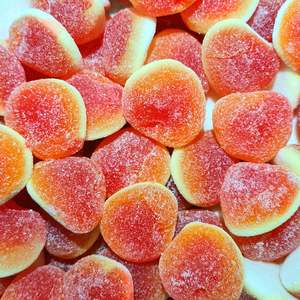 Orange: Filled Peach Bubbles