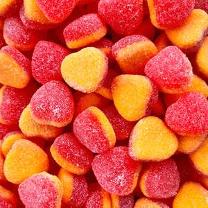Orange: Sugared Filled Peach Hearts