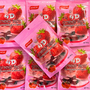 Extras: 4D Gummy Strawberries Bag