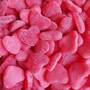 Seconds: Sugared Strawberry Hearts 250g - Seconds