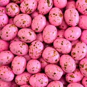 Easter: Pink Candy Coated Chocolate Eggs