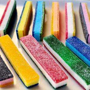 Fondant Foam: Rainbow Bars