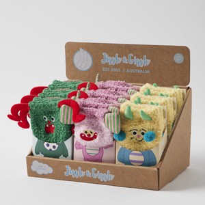 Jiggle & Giggle Crazy Socks CDU 12pcs/3 Asst