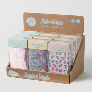 Products: Jiggle & Giggle Shower Cap CDU 12pcs/3 Asst