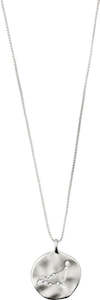Zodiac: Capricorn Zodiac Sign Necklace - Silver Plated - Crystal