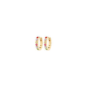 Kleopratra Recycled Earrings - Gold Plated - Multi