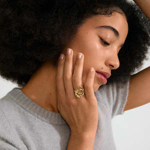 Rings 1: Diego Recycled Ring - Gold Plated